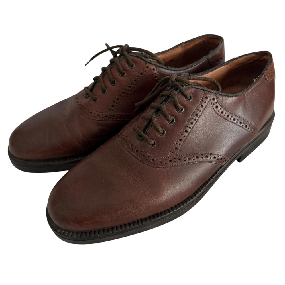 FLORSHEIM‎ Ease Mens Brown Leather Oxford Dress Shoes, 10.5M